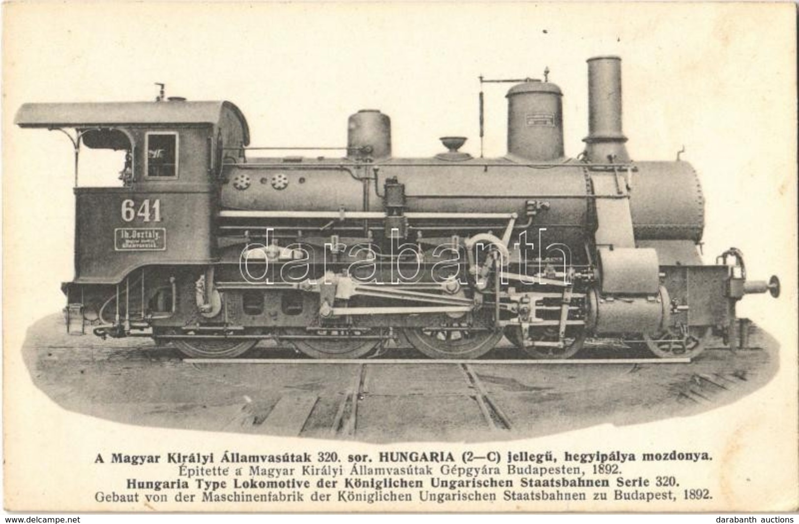 ** T2/T3 A Magyar Királyi Államvasutak 320. Sor. 'HUNGARIA' (2-C) Jellegű, Hegyipálya Mozdonya. Építette A MÁV Gépgyára  - Ohne Zuordnung