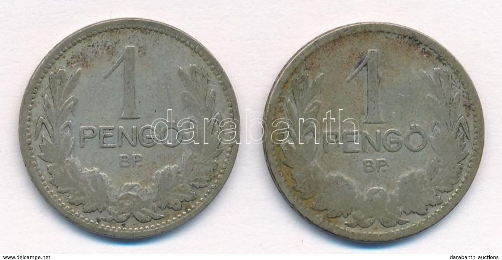 1926. 1P Ag (2x) T:3- Patina Adamo P6 - Ohne Zuordnung