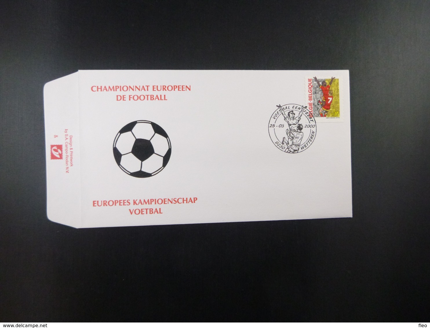 BELG.2000 2894 FDC (Wetteren) : " Championnat D'EUROPE De Football /Europees Kampioenschap Voetbal  " - 1991-2000