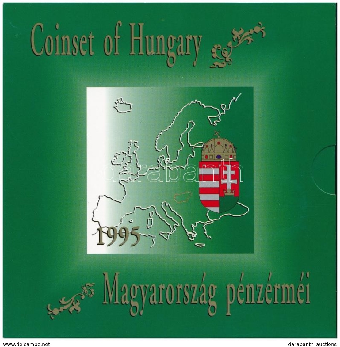 1995. 10f-200Ft (11xklf) Forgalmi Sor Dísztokban, Benne 200Ft Ag 'Deák', 'Magyarország Pénzérméi' Sorozat T:BU Adamo FO2 - Ohne Zuordnung