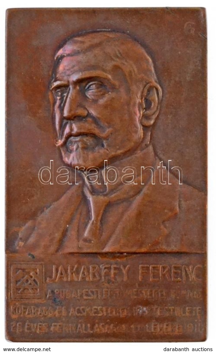 Gárdos Aladár (1878-1944) 1911. 'Jakabffy Ferenc A Budapesti építőmesterek, Kőmíves, Kőfaragó és ácsmesterek Ipartestüle - Ohne Zuordnung