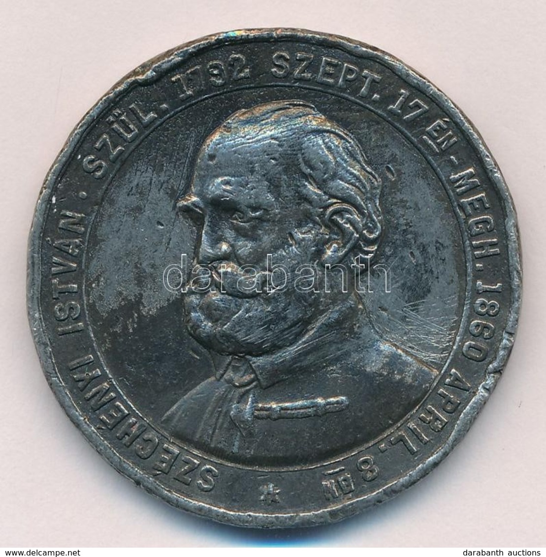 Wenzel Seidan (1817-1870) 1860. 'Széchenyi István Szül. 1792. Szept. 17én - Megh. 1860. ápril. 8én / Hazájának élt' ón H - Non Classés