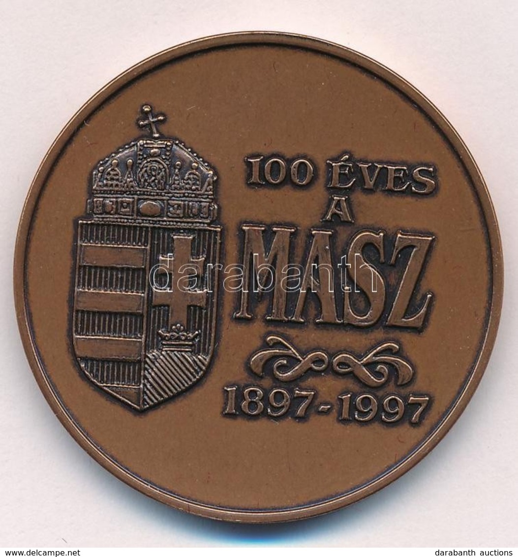 1997. '100 éves A MASZ (Magyar Atlétikai Szövetség) 1897-1997 / Budapest 1997. Október 8-12' Kétoldalas Br Emlékérem (42 - Ohne Zuordnung