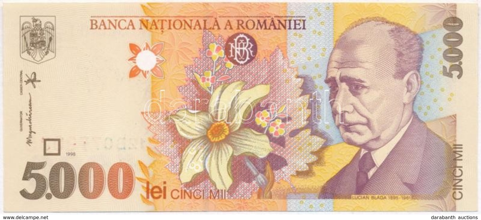 Románia 1998. 5.000L T:I
Romania 1998. 5.000 Lei C:UNC - Ohne Zuordnung