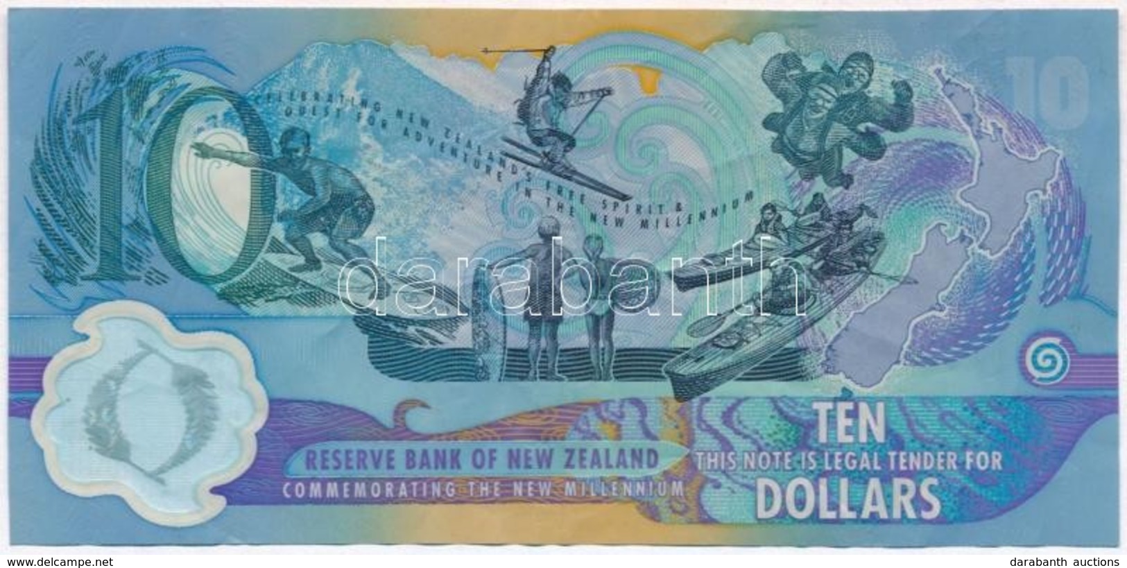 Új-zéland 2000. 10$ T:III
New Zealand 2000. 10 Dollars C:F
Krause 190 - Ohne Zuordnung