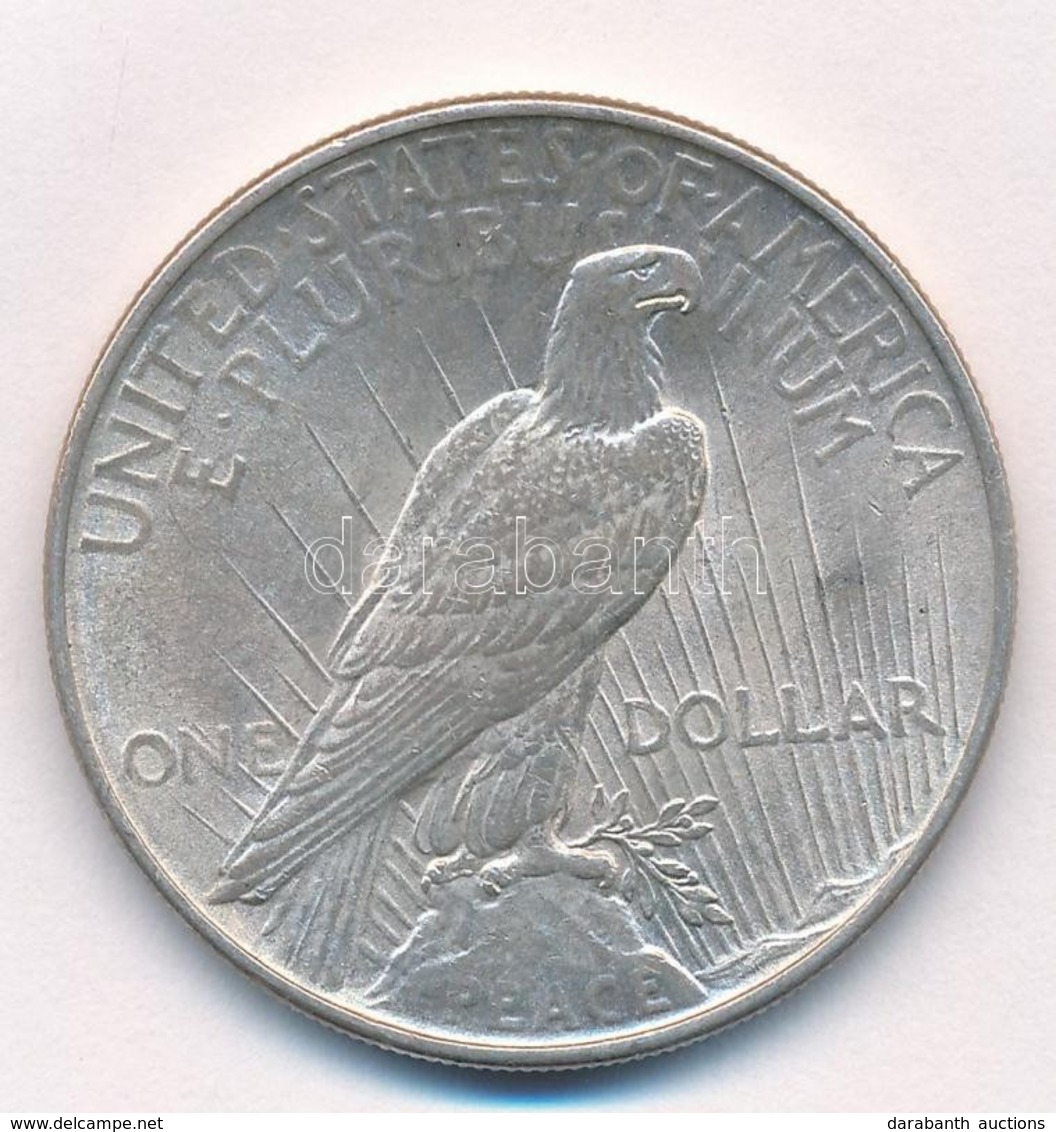 Amerikai Egyesült Államok 1922. 1$ Ag 'Béke' T:2 
USA 1922. 1 Dollar Ag 'Peace' C:XF 
Krause KM#150 - Ohne Zuordnung