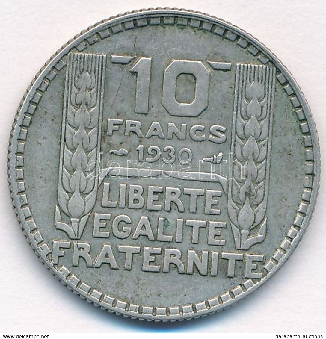 Franciaország 1930. 10Fr Ag T:2 Patina
France 1930. 10 Francs Ag C:XF Patina
Krause KM#878 - Ohne Zuordnung