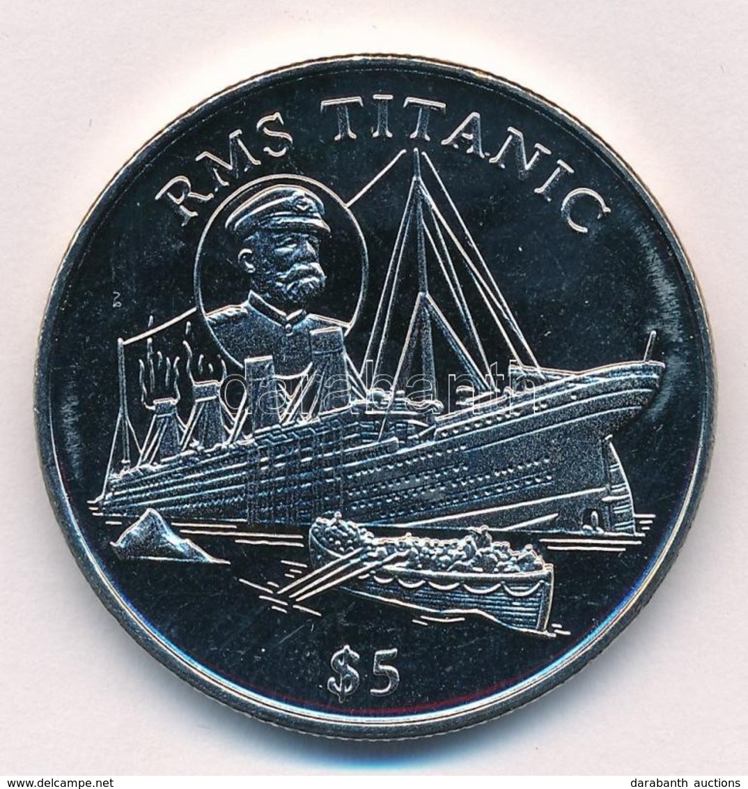 Libéria 1998. 5$ Cu-Ni 'RMS Titanic' T:PP 
Liberia 1998. 5 Dollars Cu-Ni 'RMS Titanic' C:PP - Non Classés
