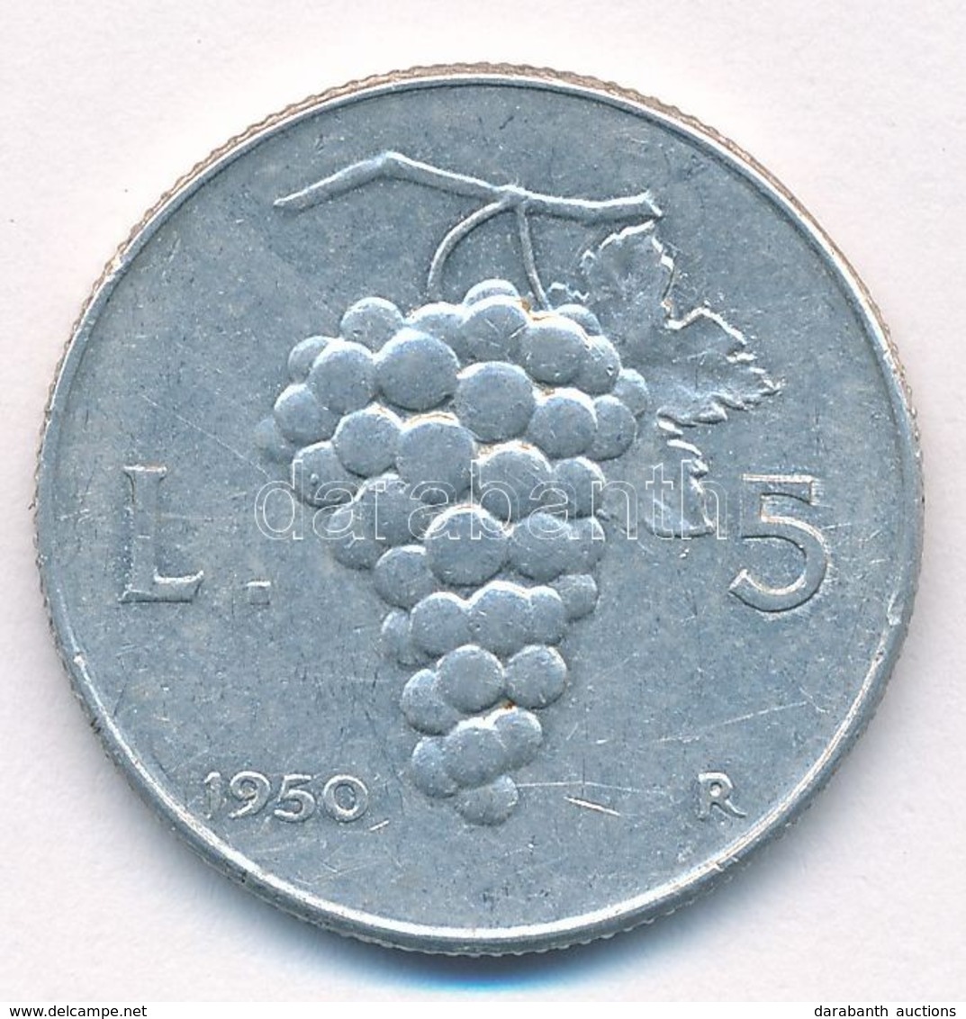 Olaszország 1950. 5L Al T:1-
Italy 1950. 5 Lire Al C:AU - Non Classés