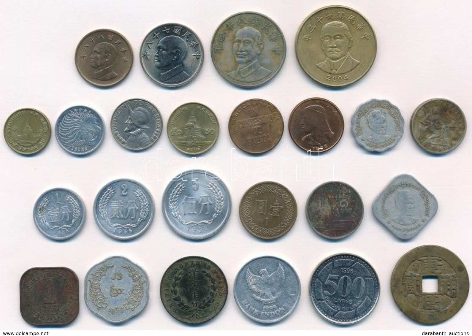 24db-os Vegyes Külföldi érme Tétel Közte Brit Észak-Borneó, Kína, Panama, Tajvan T:2-3
24pcs Of Various Coins, Inlcuding - Non Classés