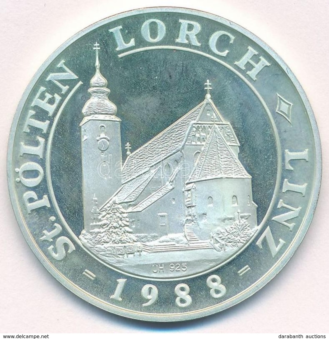 Ausztria 1988. 'Papst Johannes Paul II. - St. Pölten - Lorch - Linz 1988' Fém Emlékérem Tokban (40mm) T:1 (PP)
Austria 1 - Ohne Zuordnung