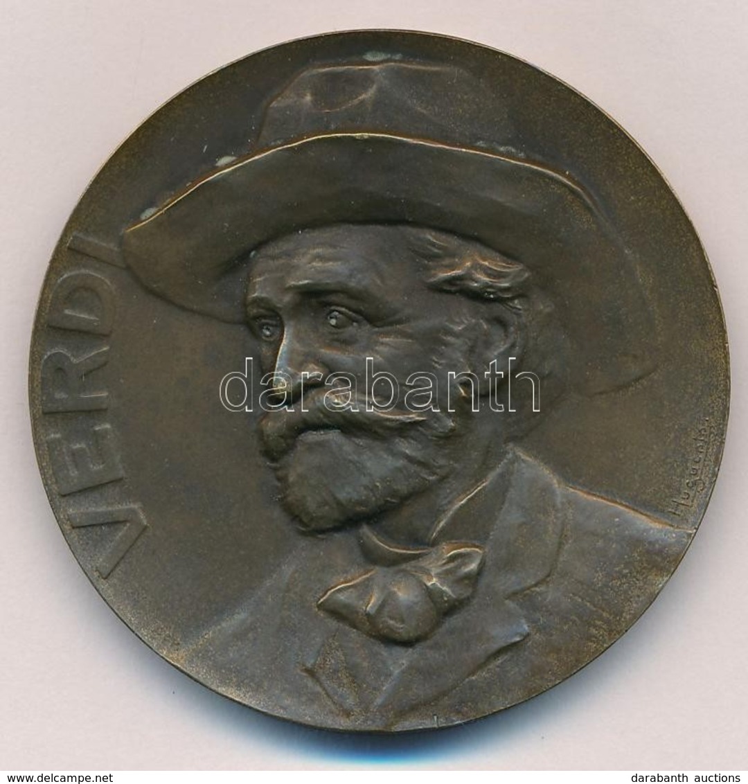 DN 'Verdi' Br Emlékérem 'Huguenin' Gyártói Jelzéssel (50mm) T:1-,2 Kis Patina
ND 'Verdi' Br Commemorative Medal With 'Hu - Ohne Zuordnung