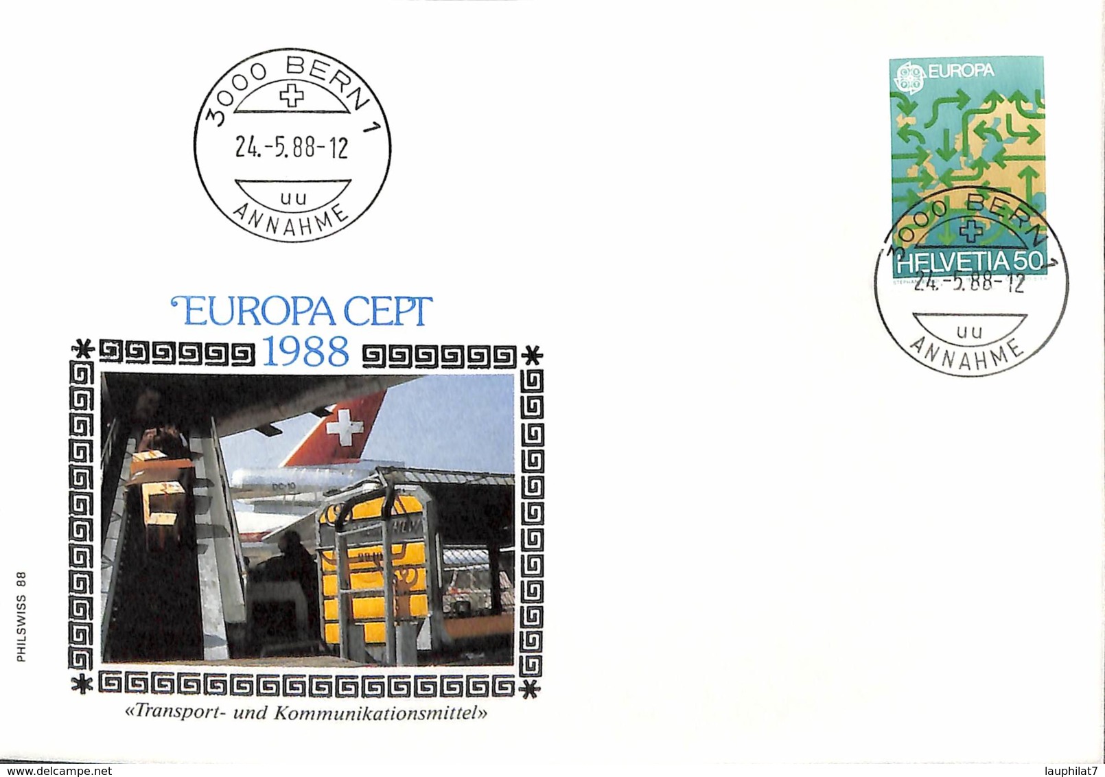 [903569]TB//-Suisse 1988 - BERN 1, ANNHAME, Europa-Cept - 1988