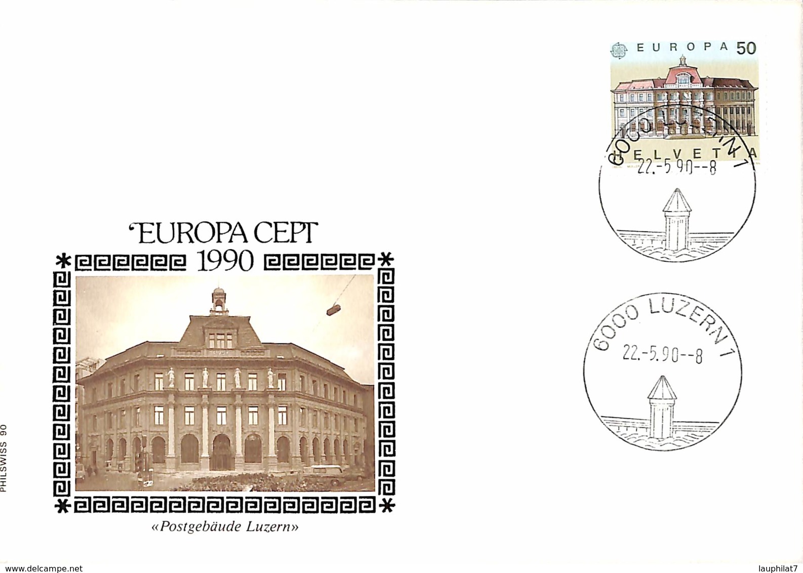 [903628]TB//-Suisse 1990 - LUZERN 1, Europa-Cept - 1990