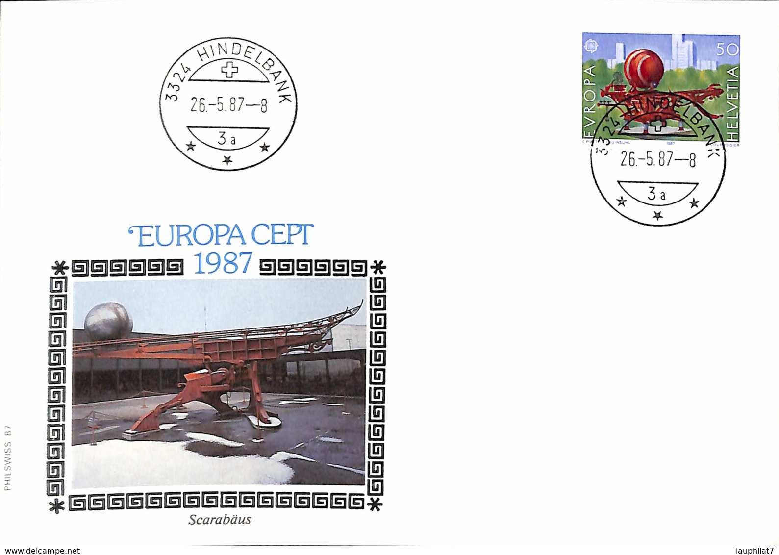 [903684]B/TB//-Suisse 1987 - HINDELBANK, Europa-Cept - 1987