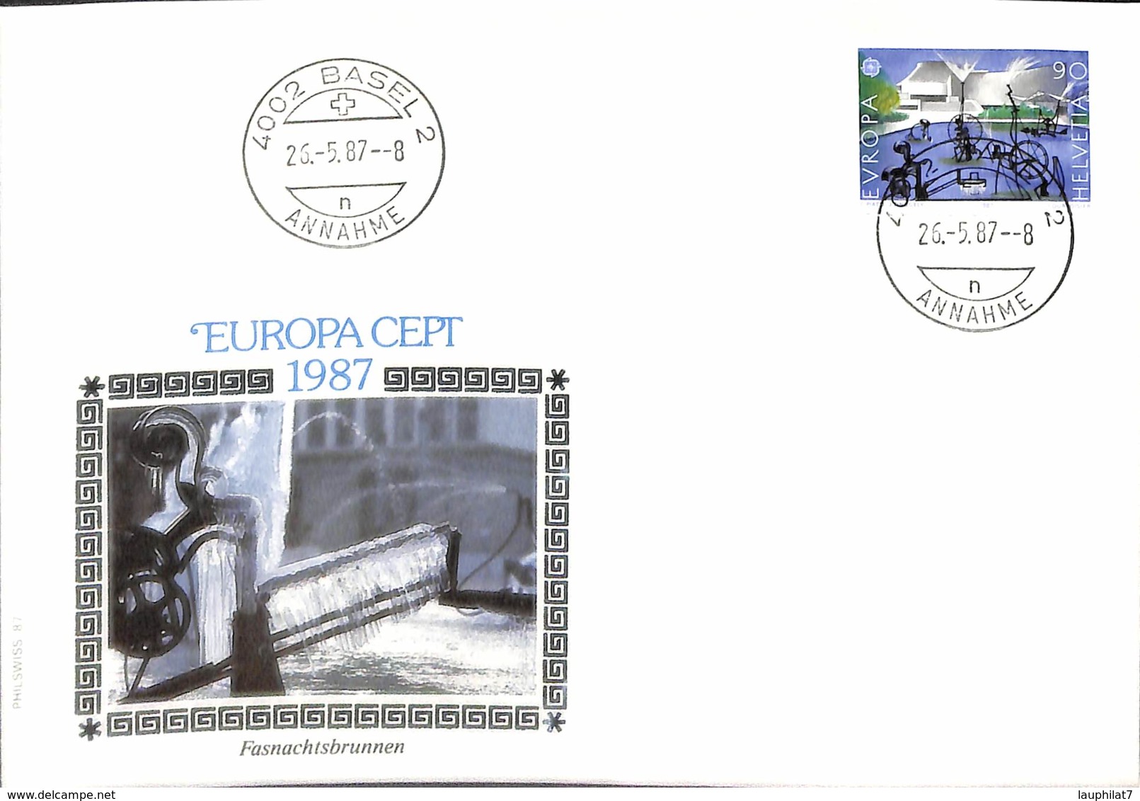 [903694]B/TB//-Suisse 1987 - BASEL 2, ANNHAME, Europa-Cept - 1987