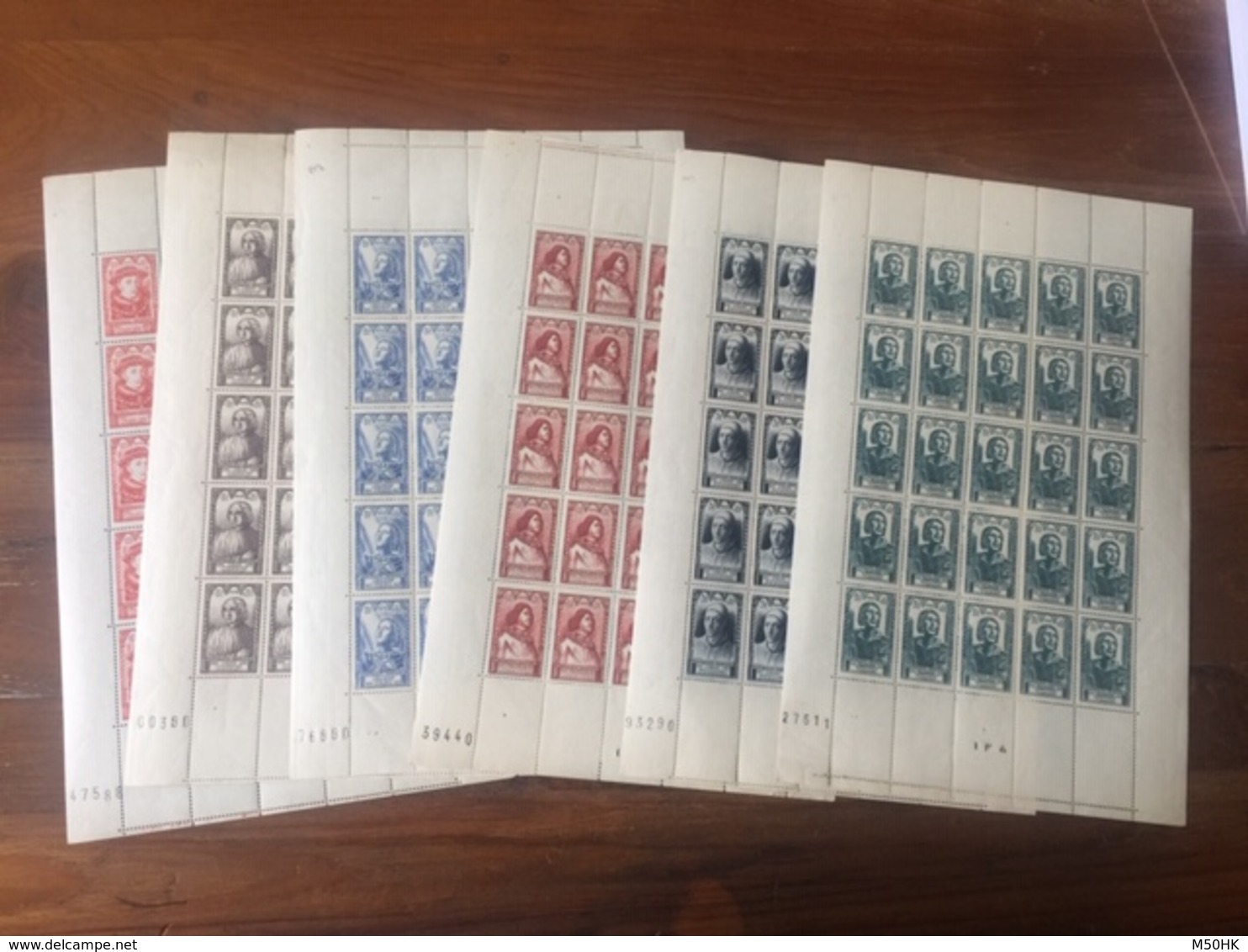 YV 765 à 770 , Feuille N** Complete De 25 Timbres , Serie Complete Cote 325++ Euros - Feuilles Complètes