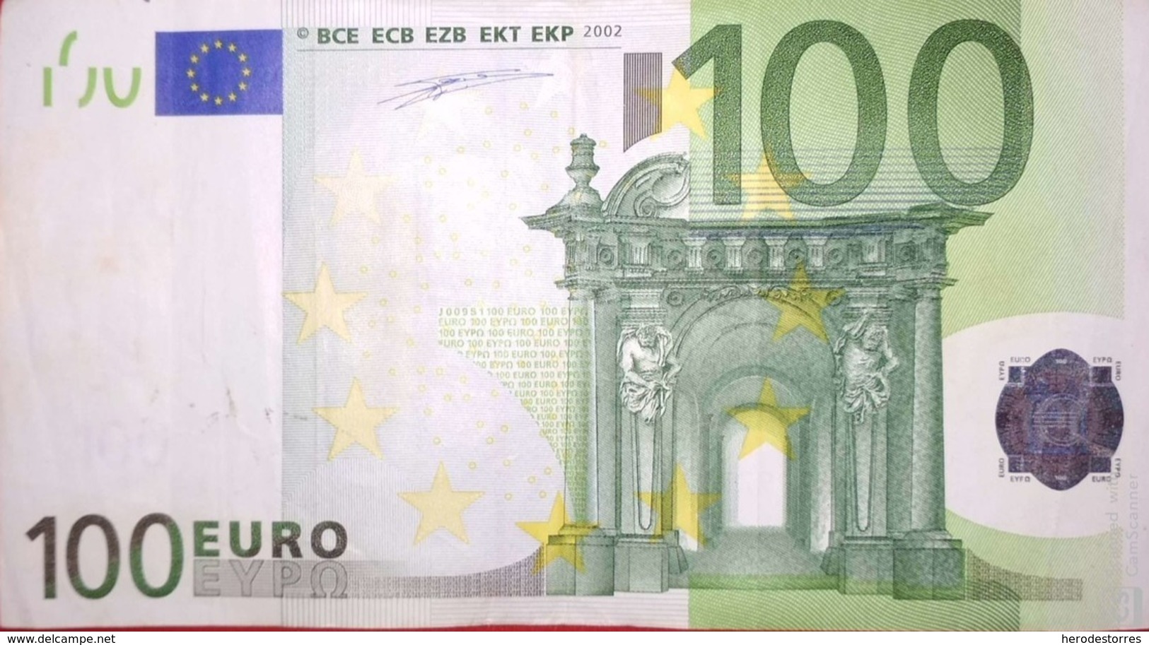 100 EURO ITALIA(J) J009 Low Nummer, DUISEMBERG - 100 Euro