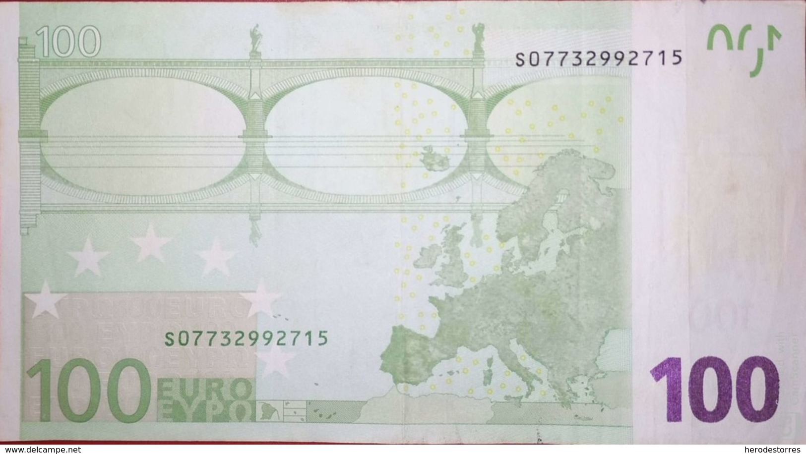 100 EURO ITALIA(J) J009 Low Nummer, DUISEMBERG - 100 Euro