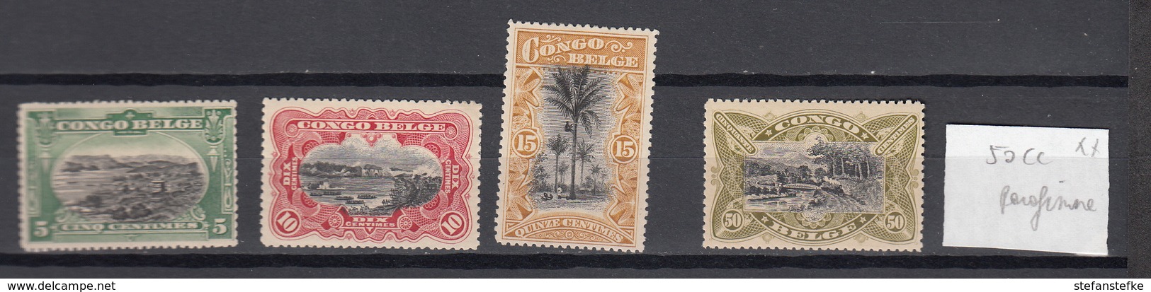 CONGO BELGE  : Ocb Nr 50 - 53 * MH   (zie Scan)  Gomme - Unused Stamps