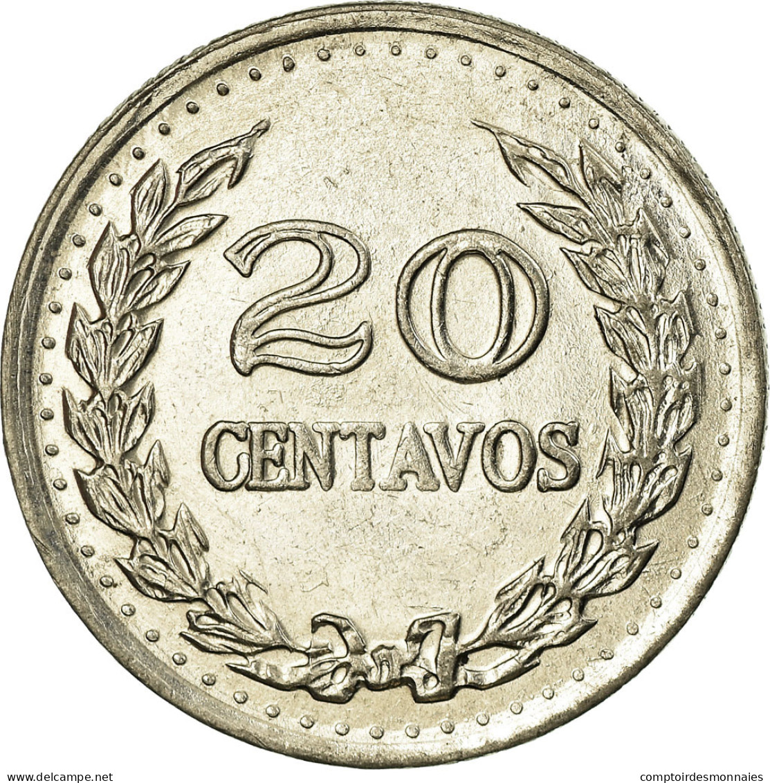 Monnaie, Colombie, 20 Centavos, 1972, TTB, Nickel Clad Steel, KM:246.1 - Colombie