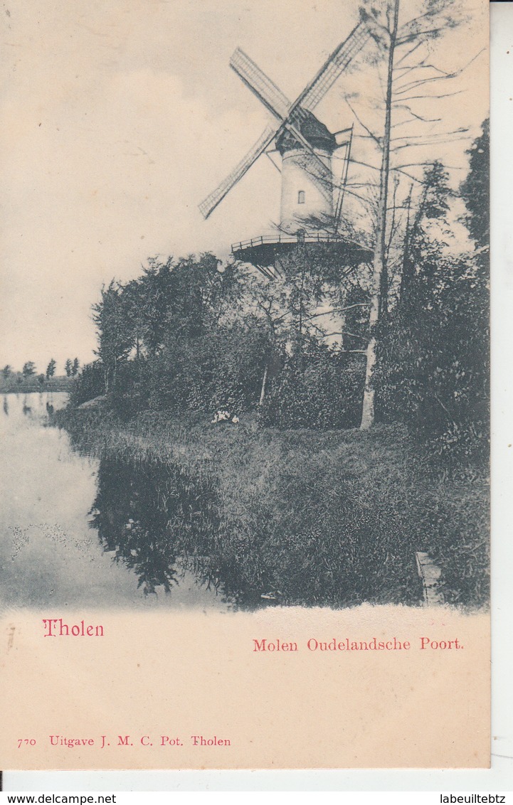 THOLEN - Molen Oudelandsche Poort ( Moulin à Vent Windmolen )  PRIX FIXE - Tholen