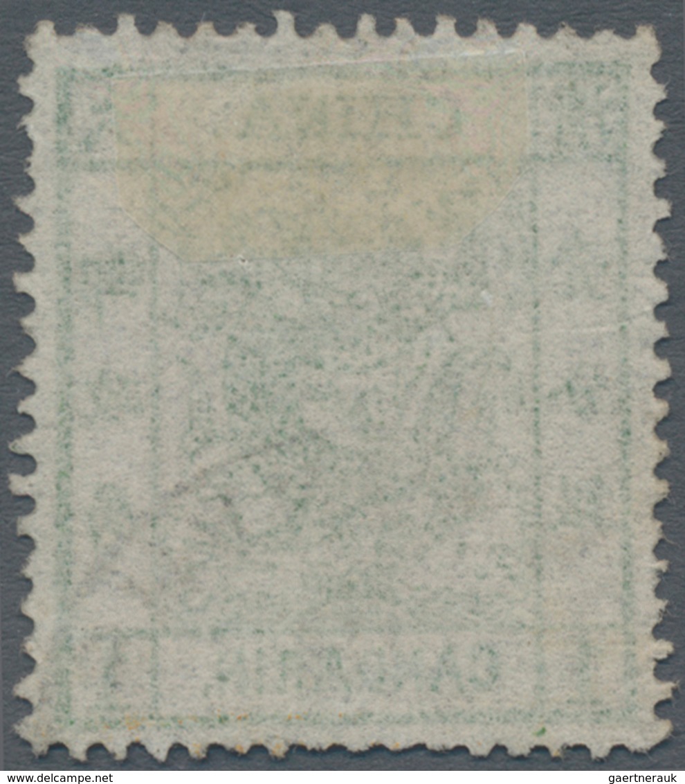 China: 1878, Large Dragon Thin Paper 1 Ca. Green Canc. Part Strike Customs Dater "SHANGHAI .. 81" (M - Autres & Non Classés