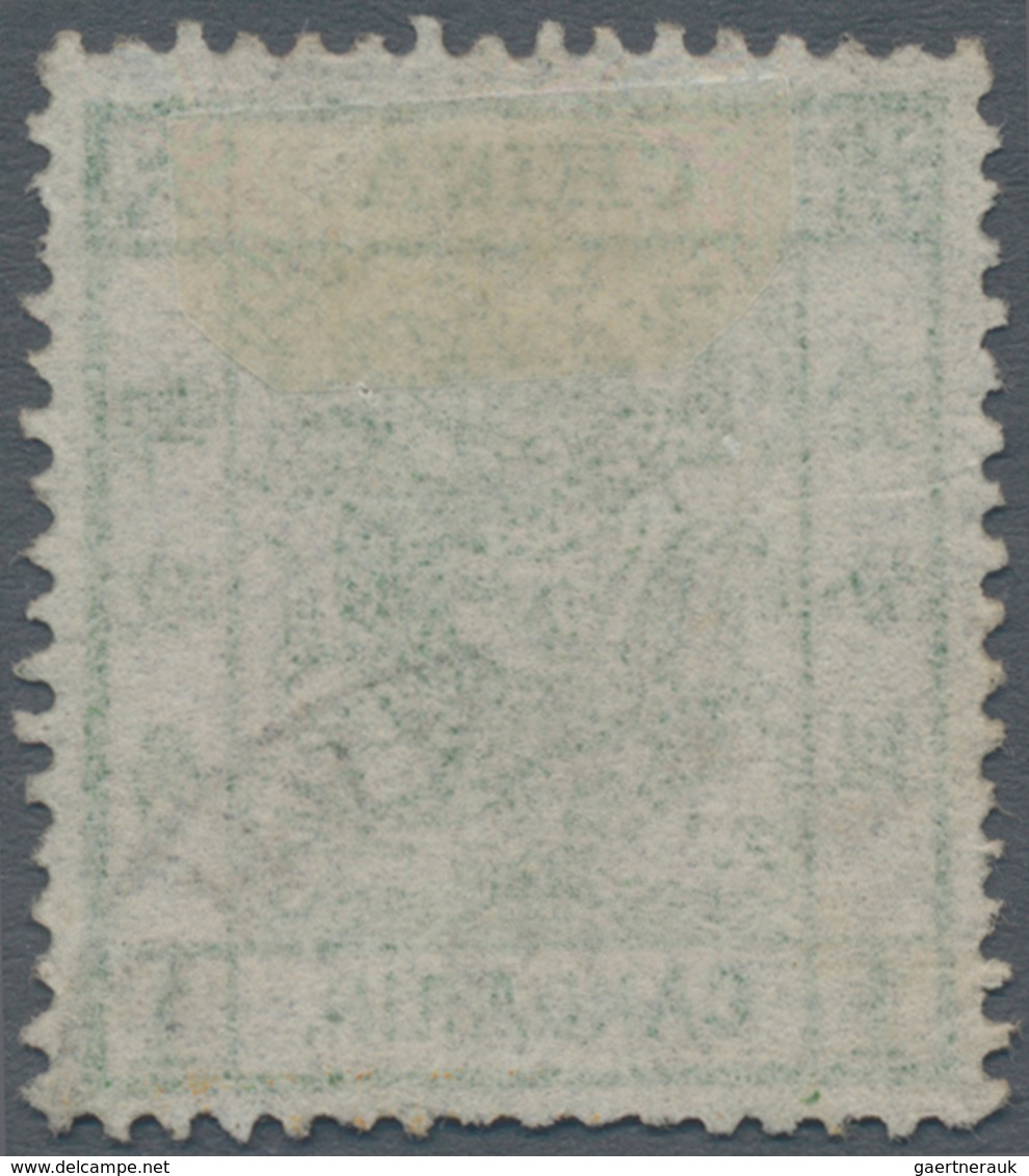 China: 1878, Large Dragon Thin Paper 1 Ca. Green Canc. Part Strike Customs Dater "SHANGHAI .. 81" (M - Sonstige & Ohne Zuordnung