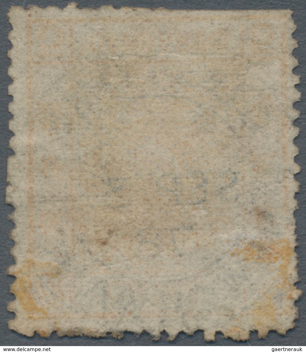 China: 1878, Large Dragon Thin Paper 5 Ca. Yellow Canc. Full Strike "CUSTOMS NEWCHWANG SEP 3 78". Pa - Sonstige & Ohne Zuordnung