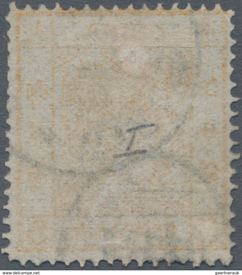 China: 1878, Large Dragon Thin Paper 5 Ca. Orange Canc. Seal "En(tai)" (Chefoo) And Also German Arri - Autres & Non Classés