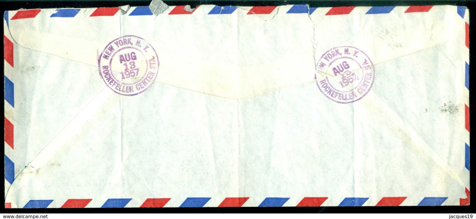 USA 1957 Registered Airmail Letter To Netherlands - 3c. 1961-... Lettres