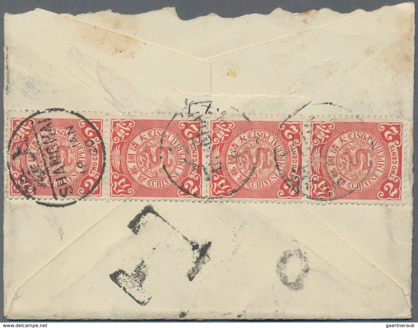 China: 1902, Coiling Dragons, Correspondence Of Three Covers To Bohemia/Austra, Inc. Two Underpaid A - Autres & Non Classés