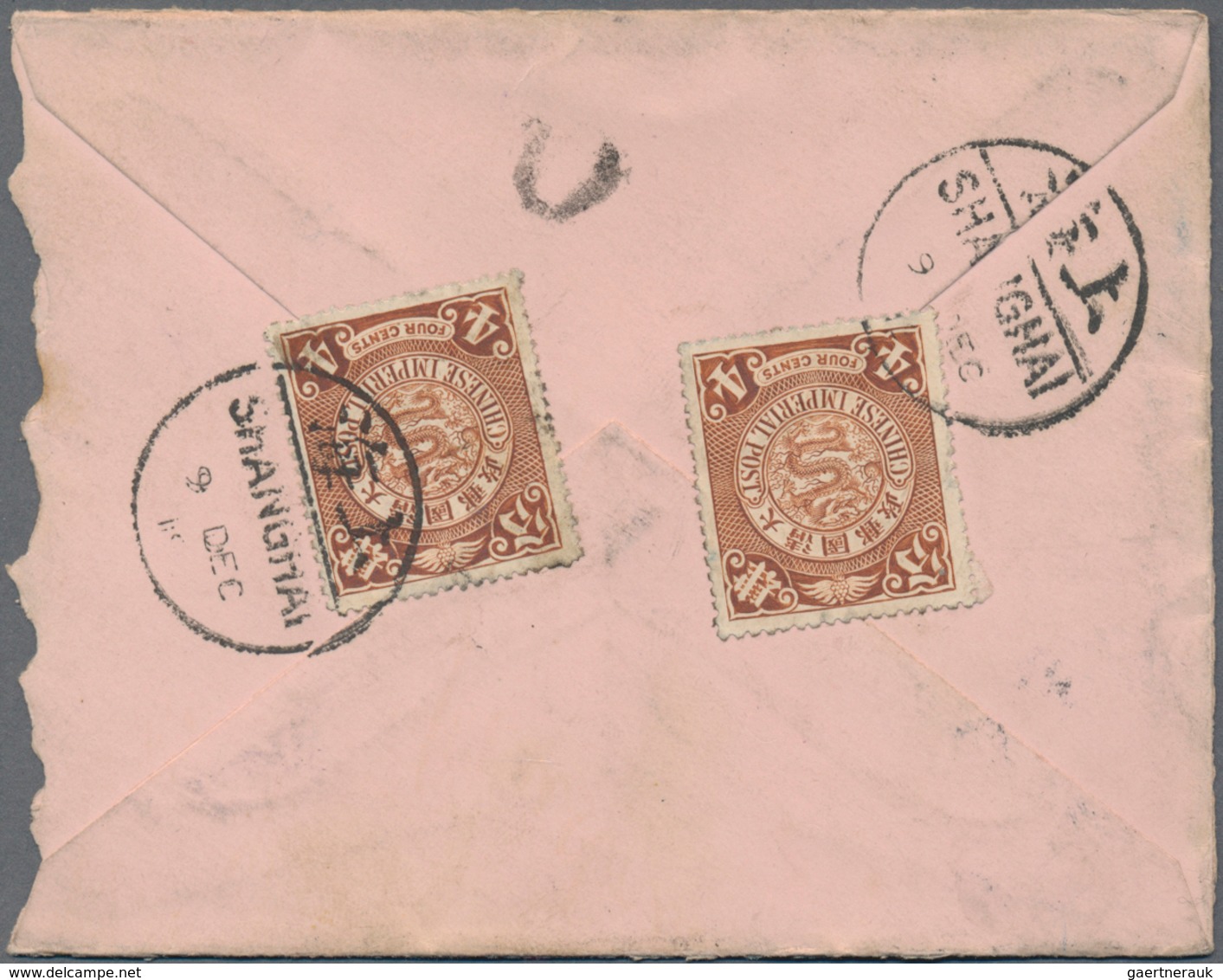 China: 1902, Coiling Dragons, Correspondence Of Three Covers To Bohemia/Austra, Inc. Two Underpaid A - Otros & Sin Clasificación