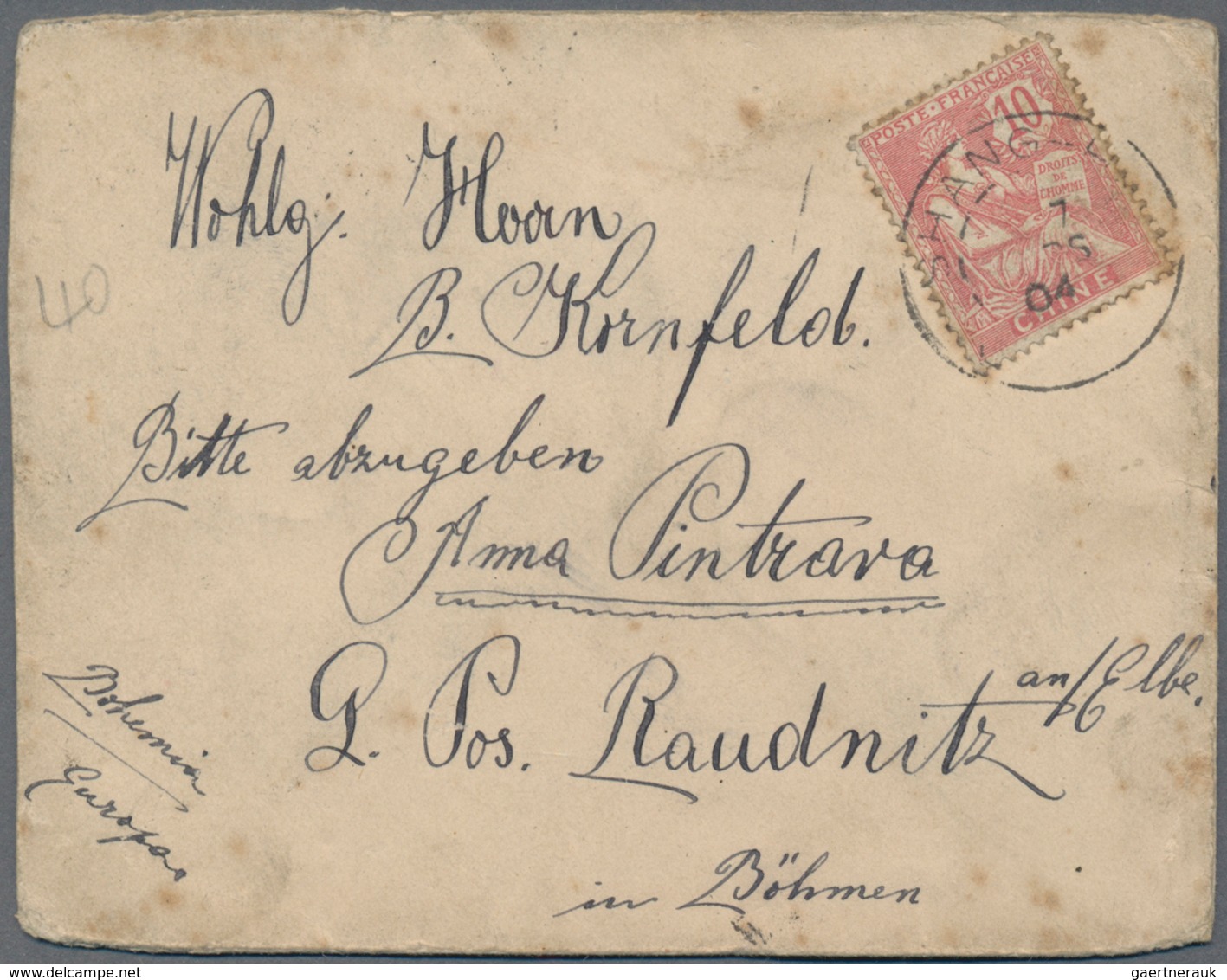 China: 1902, Coiling Dragons, Correspondence Of Three Covers To Bohemia/Austra, Inc. Two Underpaid A - Autres & Non Classés