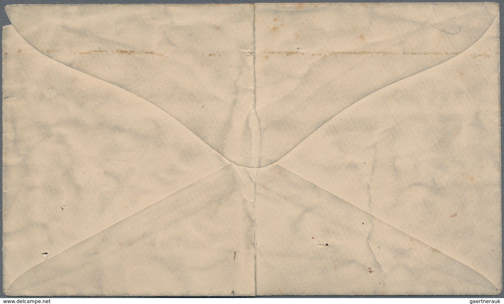 China: 1903, Foochow Provisional Bisect On Local Cover Tied "FOOCHOW 22 OCT 02", Cover Vertical Crea - Autres & Non Classés