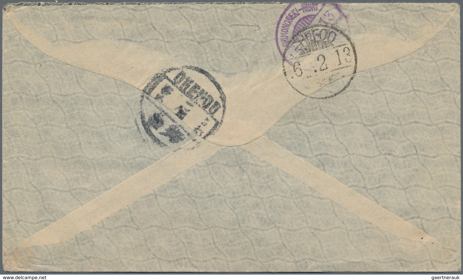 China: 1912, Dr. Sun Commemorative 10 C. Tied Boxed Dater"TENGCHOWFU" To Cover To USA, On Reverse Tr - Autres & Non Classés