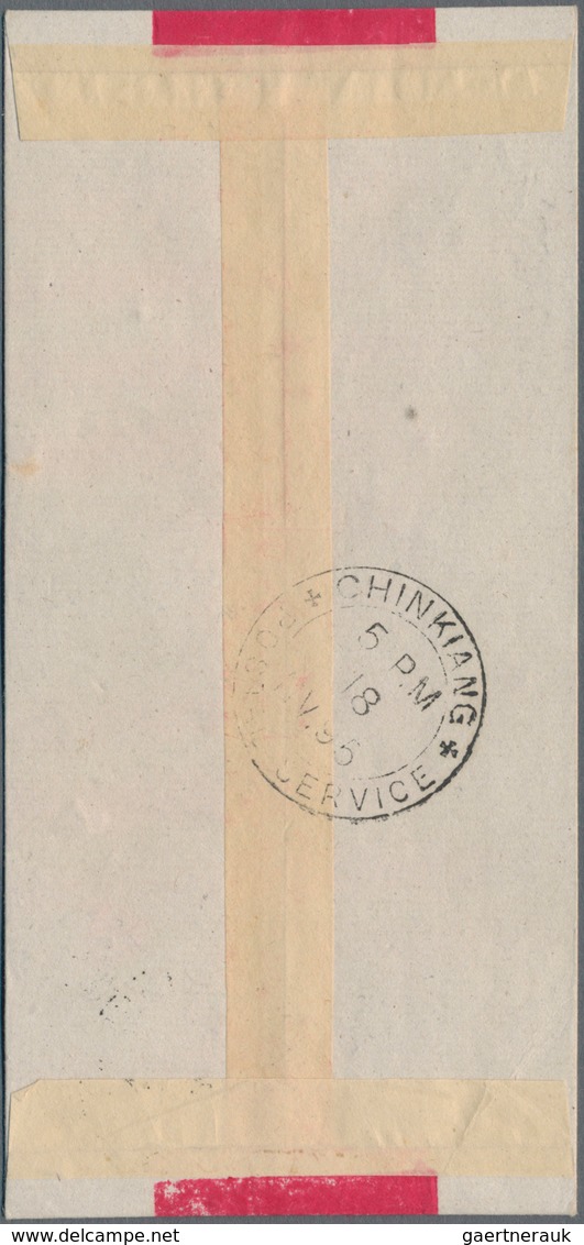 China - Lokalausgaben / Local Post: 1895, Red Band Cover Bearing The Chinkiang Postage Due 15 Cent C - Autres & Non Classés