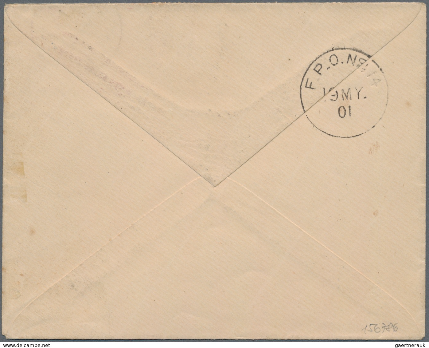 China - Fremde Postanstalten / Foreign Offices: 1901, 2 Field Post Covers Each Bearing Pair Of India - Sonstige & Ohne Zuordnung