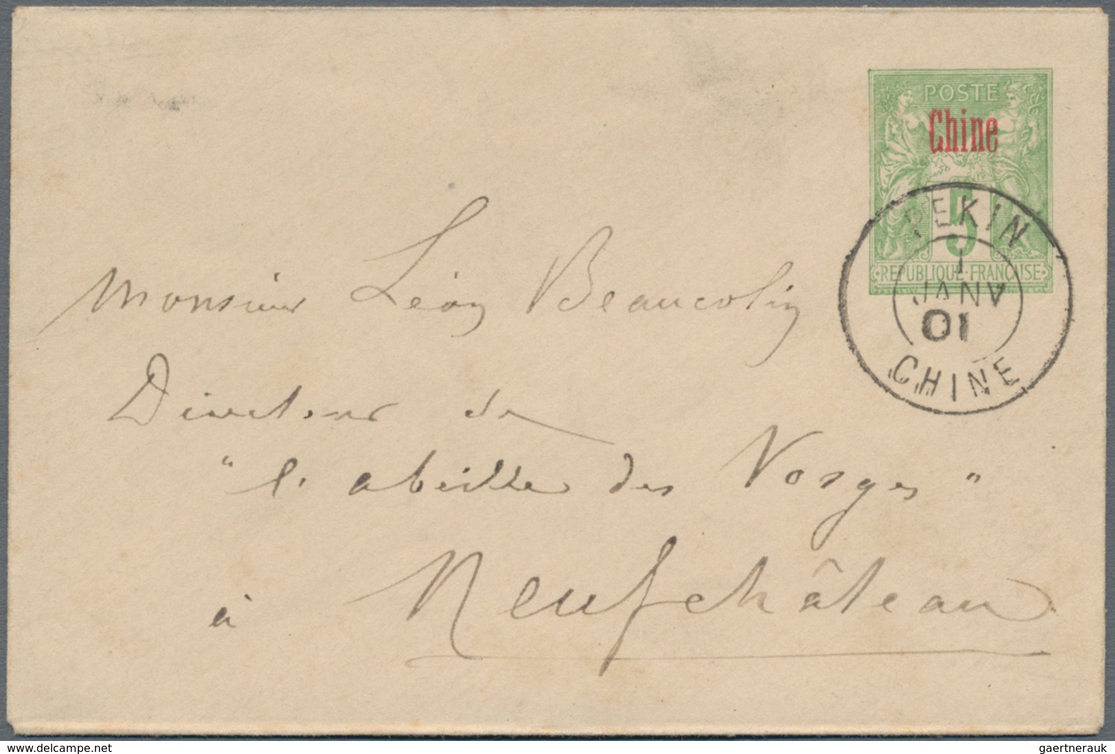 China - Fremde Postanstalten / Foreign Offices: France, 1901, 5 C. Tied "PEKIN 17 AVR 04" In Combina - Sonstige & Ohne Zuordnung