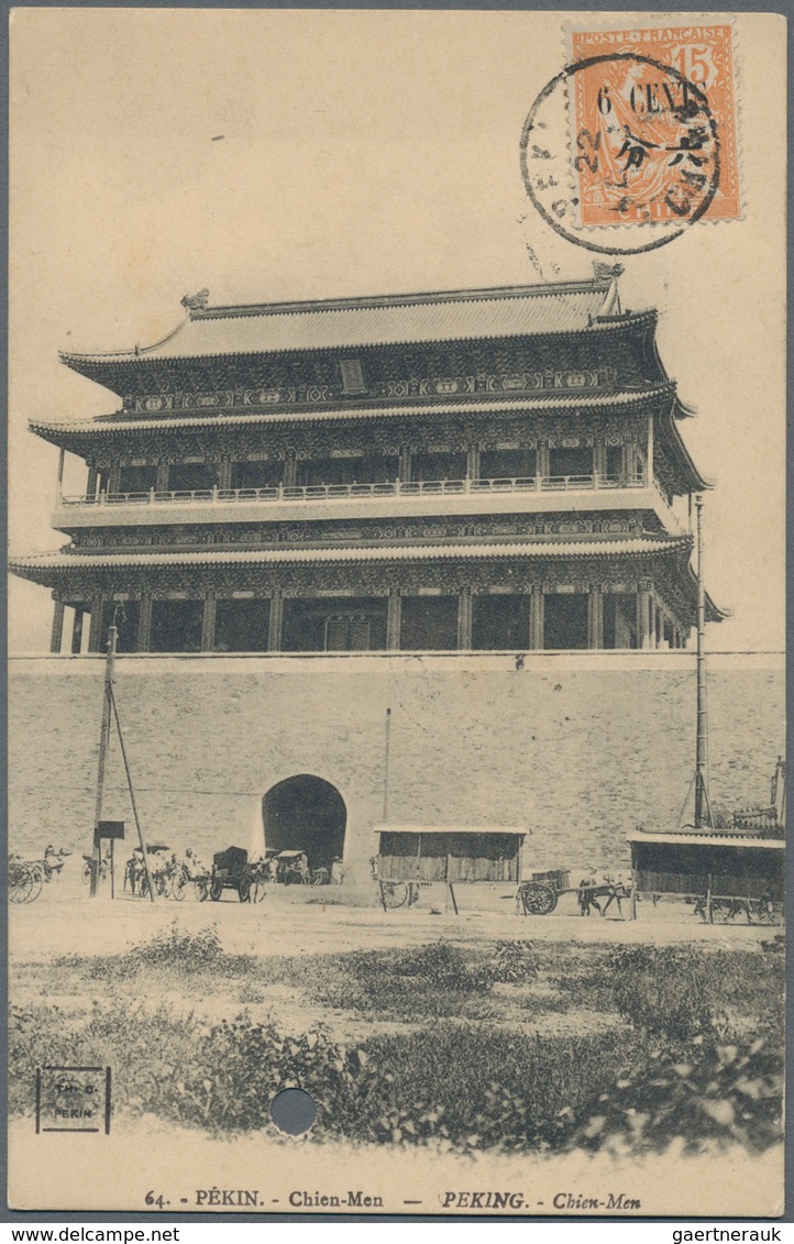 China - Fremde Postanstalten / Foreign Offices: France, 1912/22, Type Mouchon Surcharged: 6 C./15 C. - Sonstige & Ohne Zuordnung