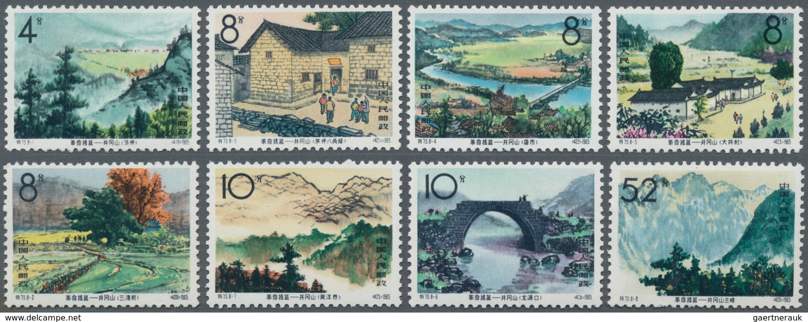 China - Volksrepublik: 1964/1965, Four Sets: Pottery (S63) MNH, Peking Buildings (R13) Unused No Gum - Briefe U. Dokumente