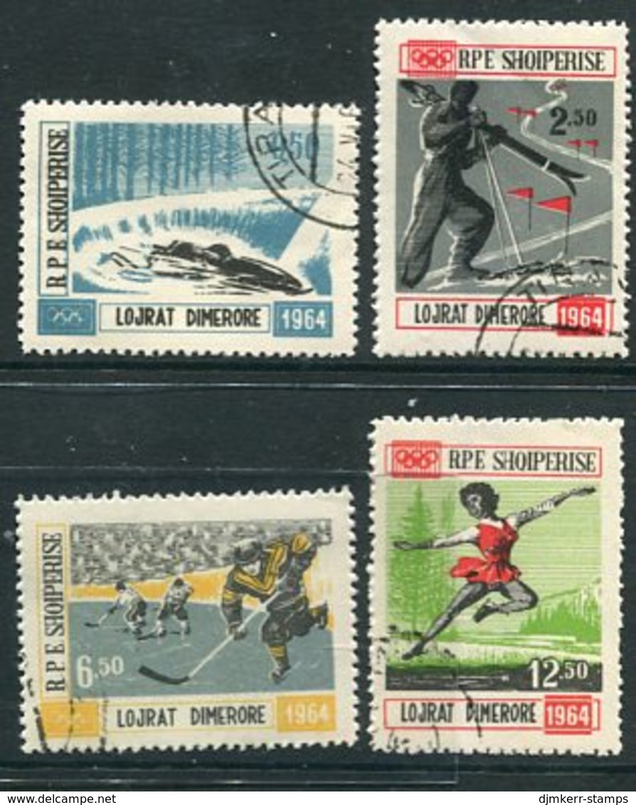 ALBANIA 1963 Winter Olympics Set Used.  Michel 793-96 - Albania