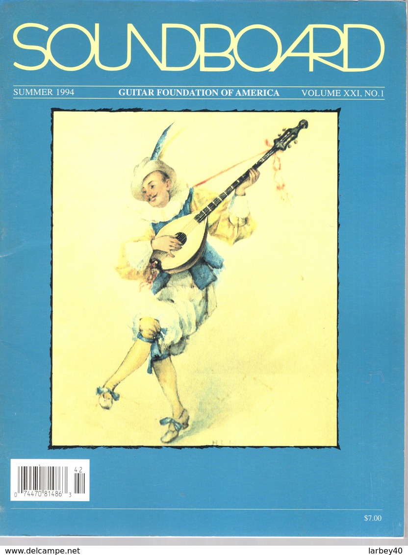 Revue Guitare Soundboard Guitar Fondation Of America N° 1 - 1994 - Art