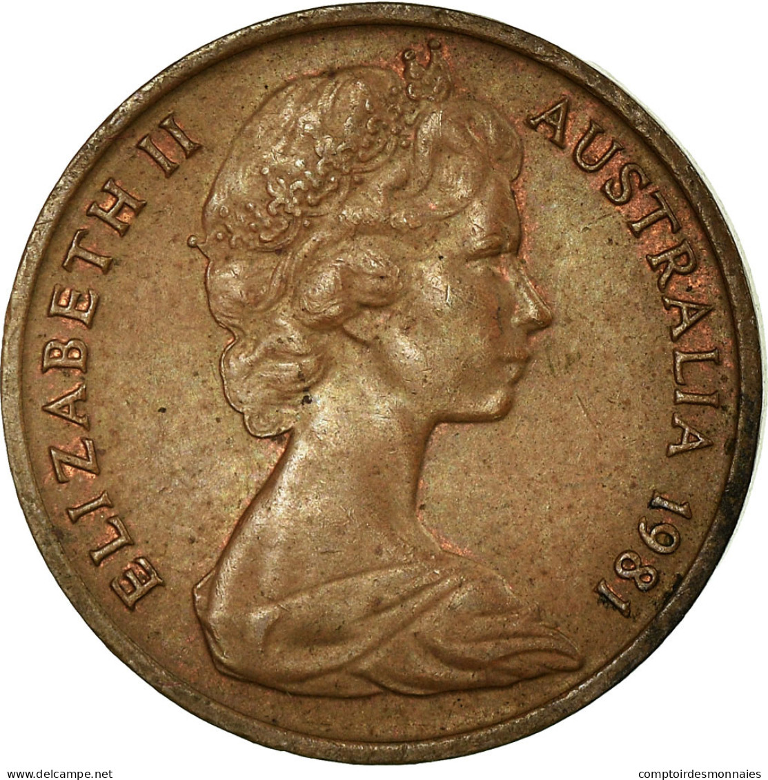 Monnaie, Australie, Elizabeth II, Cent, 1981, Melbourne, TTB, Bronze, KM:62 - Victoria