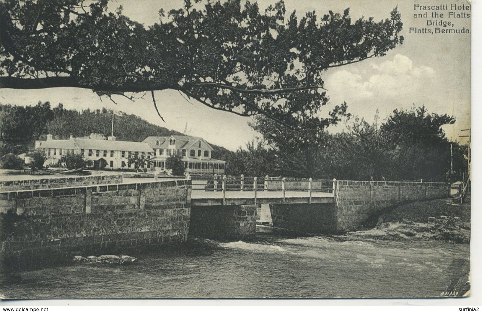 BERMUDA - BRADLEY And Co 128 - FRASCATTI HOTEL AND THE FLATTS BRIDGE, FLATTS - Bermuda