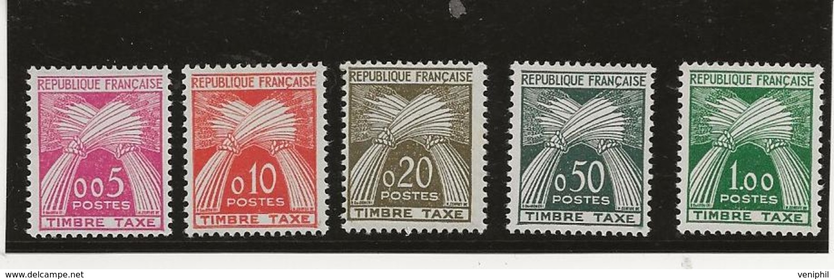 TAXE N° 90 A 94 NEUF SANS CHARNIERE - ANNEE 1960 - COTE : 70 € - 1960-.... Mint/hinged