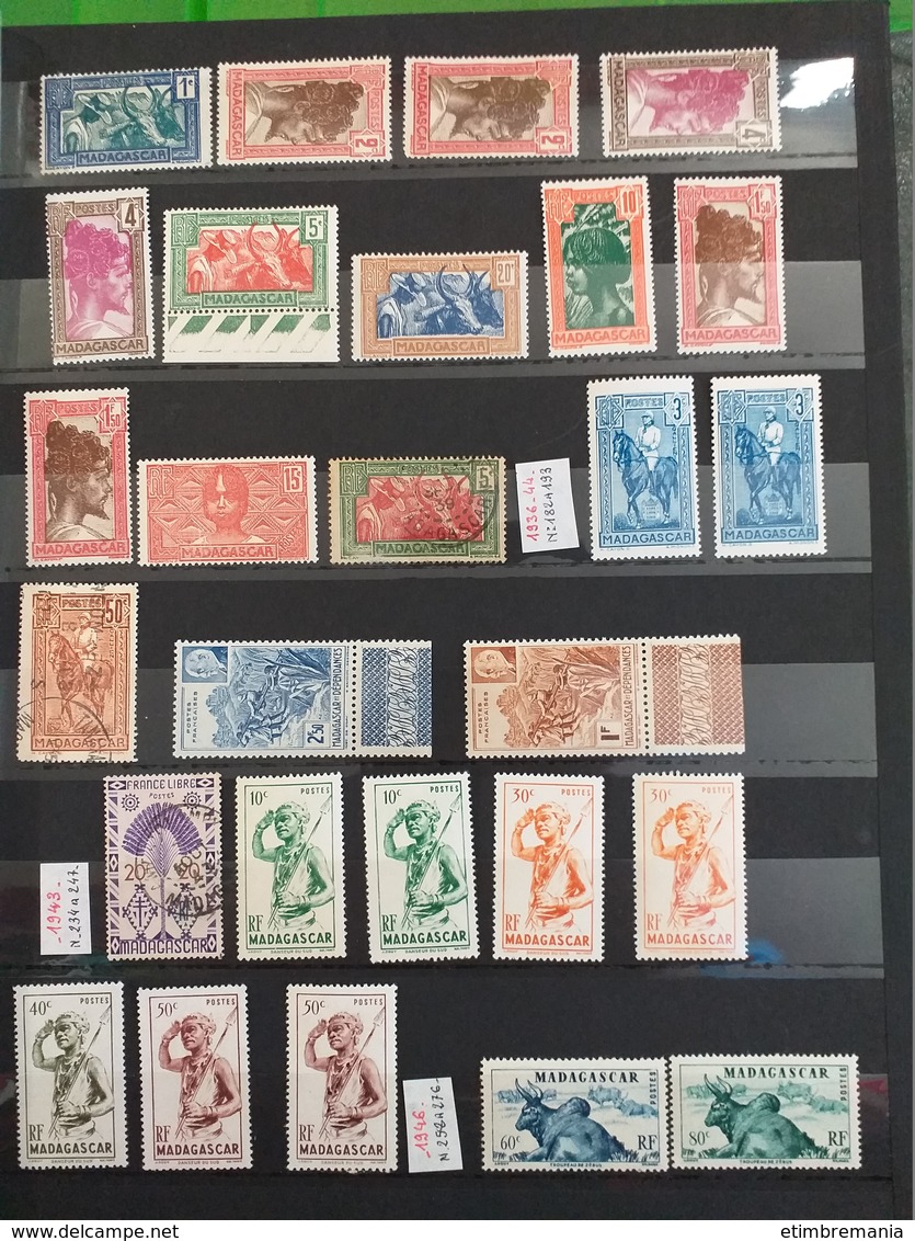 LOT N° E 08  COLONIES FRANCAISE  Un Lot De 2 Class. Neufs Ou Obl - Collections (en Albums)