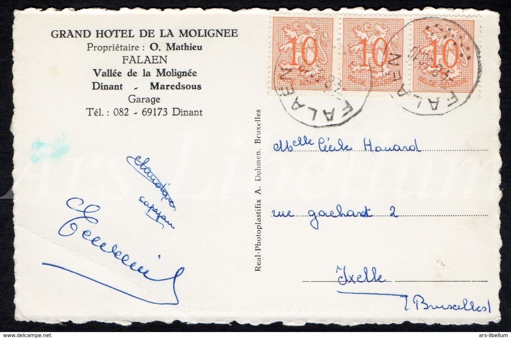 Postcard / CPA / Falaën / Vallée De La Molignée / Ruines De Montaigle / Albert / Real Photoplastifix A. Dohmen / 1958 - Onhaye