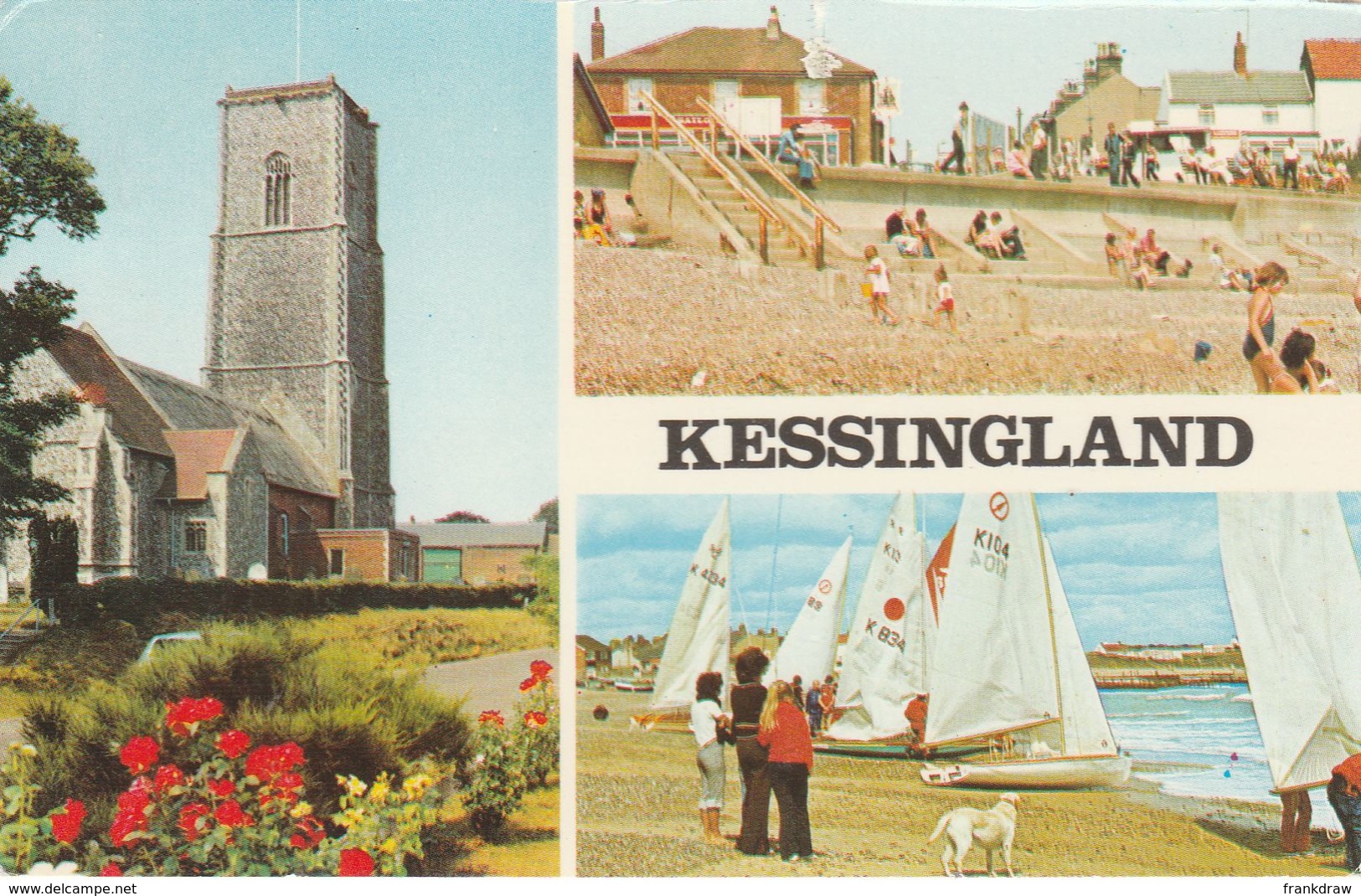 Postcard - Kessingland Three Views - Card No.3ea43 Posted 26th Aug 1994  Very Good - Sin Clasificación