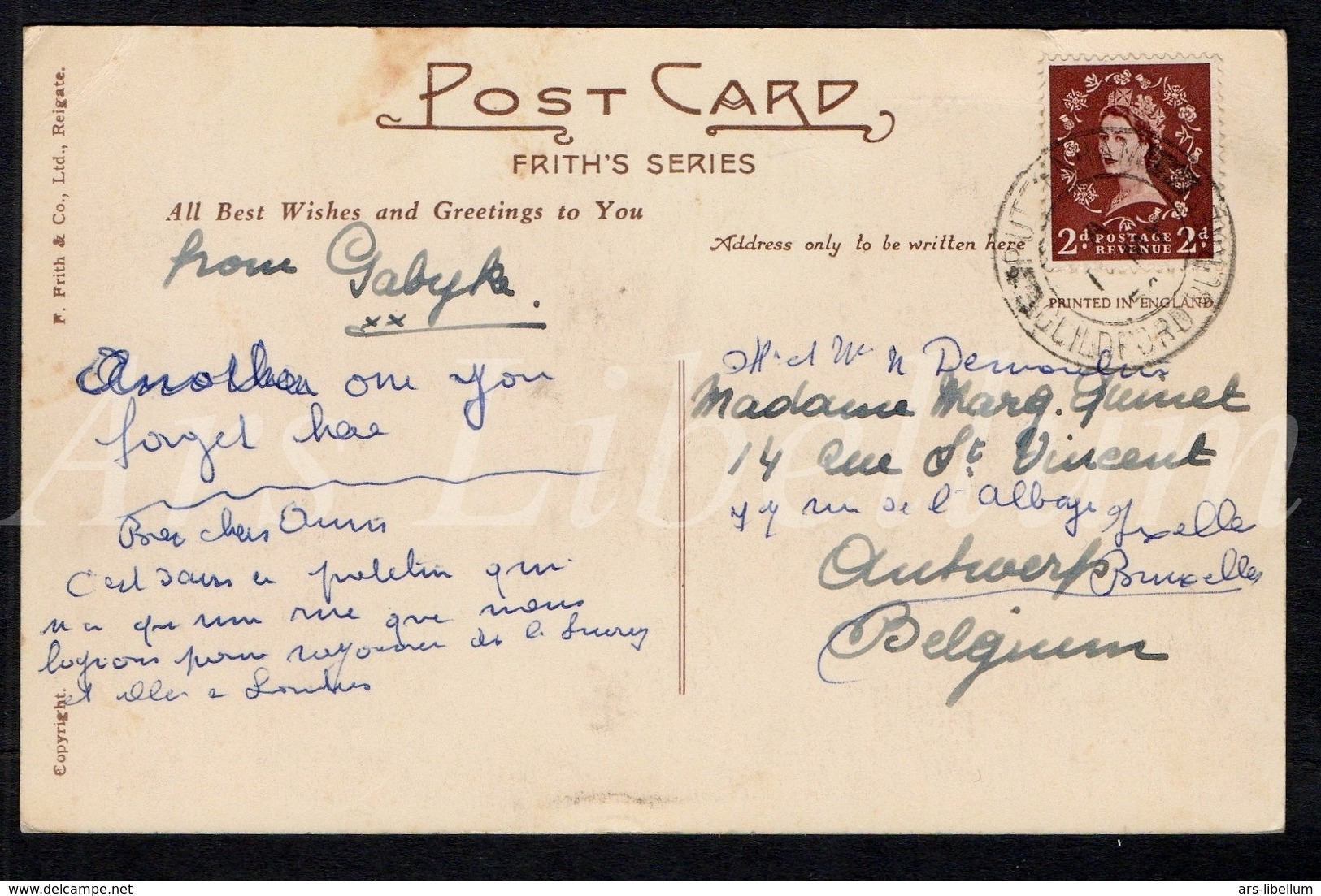 Postcard / CPA / Puttenham / Surrey / Post Office And Church / Ed. F. Frith / Ptn. 5 / 2 Scans - Surrey